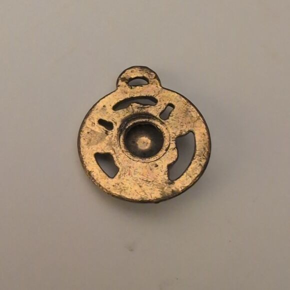 1950s Vintage Gold Tone‎ Elsie Cow Pendant Borden Milk - Picture 3 of 5